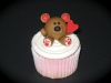 Valentine's Day cupcake deocrating ideas - Bear cupcake