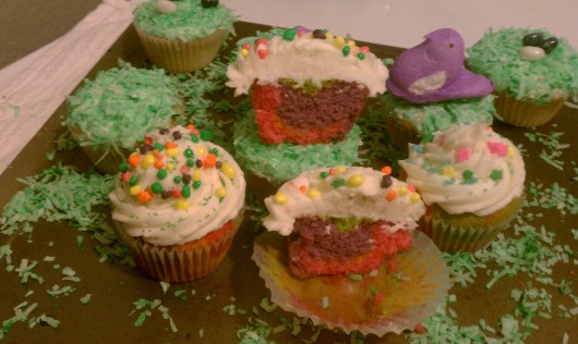 easy easter cupcakes ideas. Easter Dyed Cupcakes