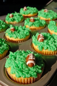 Football Cupcakes