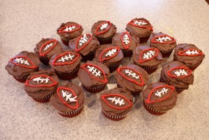 Football Cupcakes Football Cupcakes