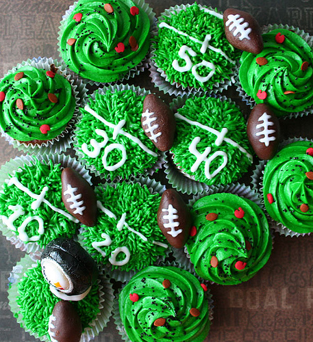 New Perfect Football Cupcakes